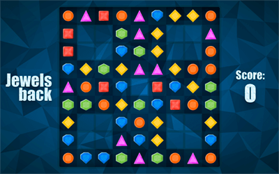 Jewelsback match-three puzzle game