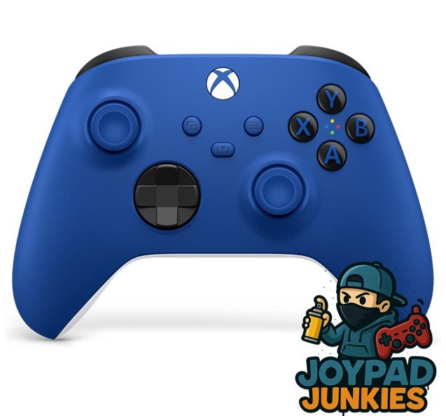 Microsoft Xbox wireless controller in Shock Blue