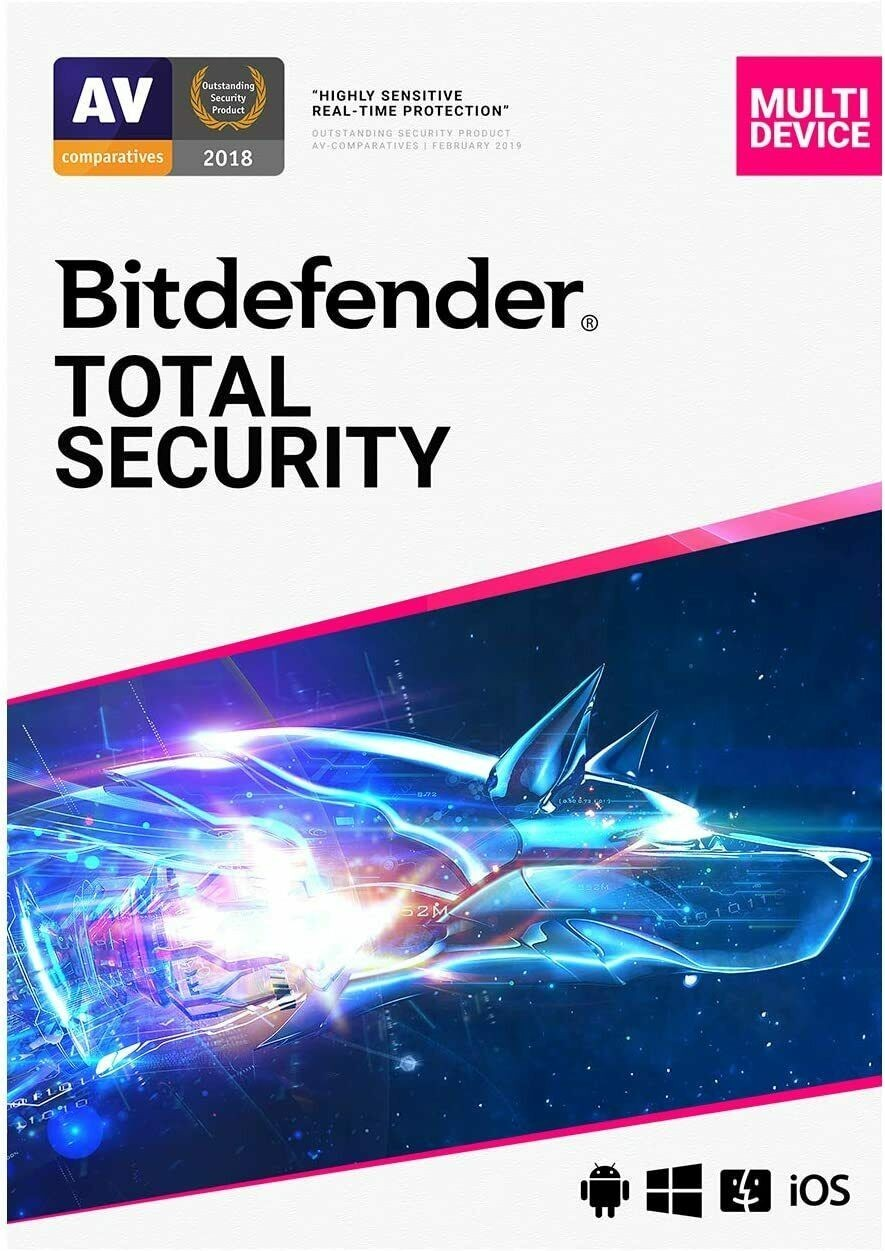 Bitdefender Total Security 2026 for five devices for one year