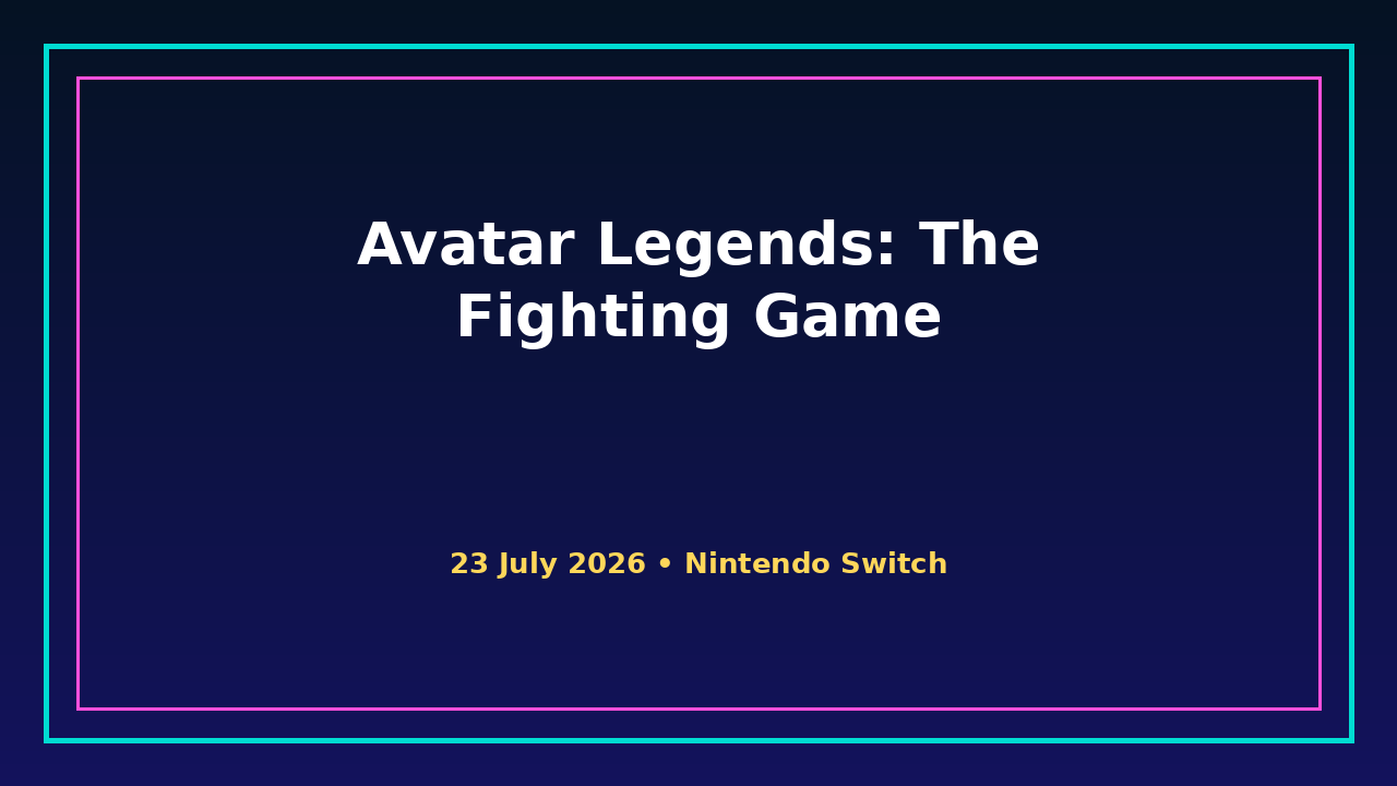 Avatar Legends: The Fighting Game